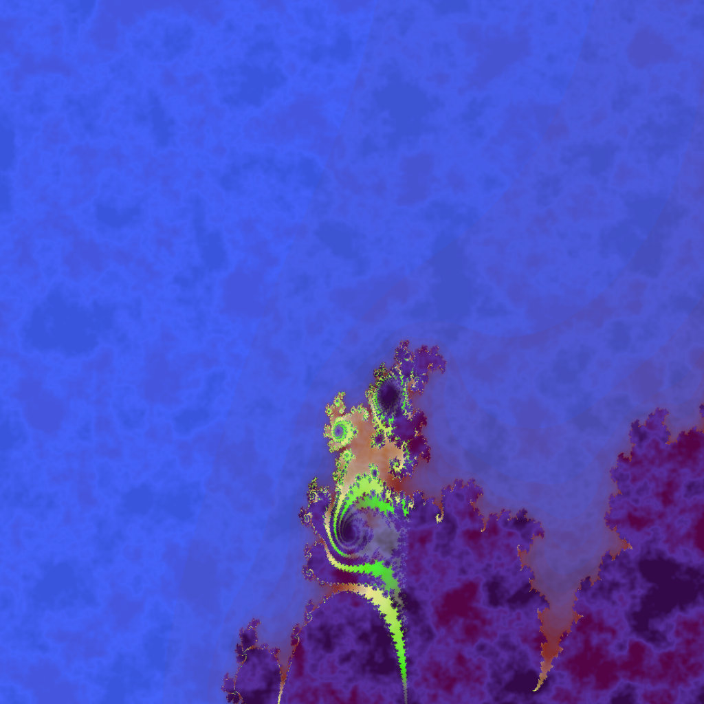 Fractal study blue