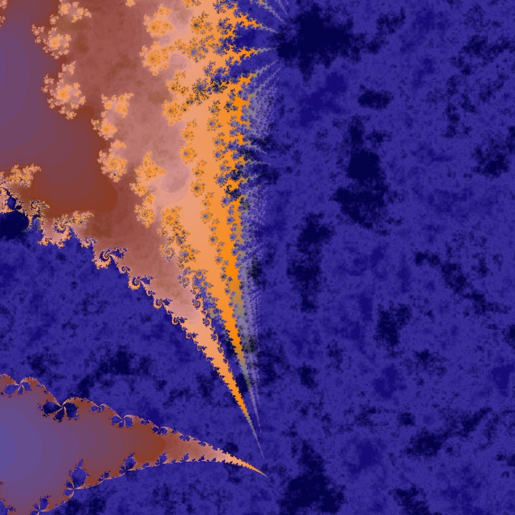 Fractal on indigo