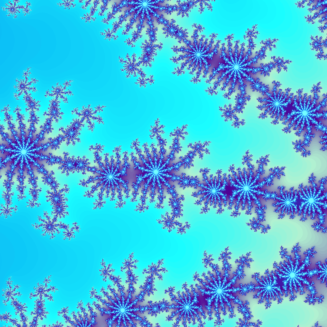 Fractal Friday 2020.10.16 – Julia Set variations with 5+ colors