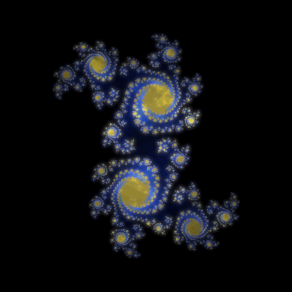 Animated fractal swirl
