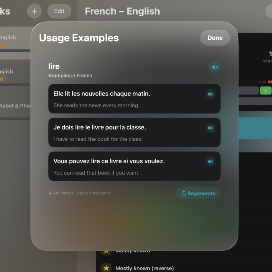 Lexolotl generated usage examples