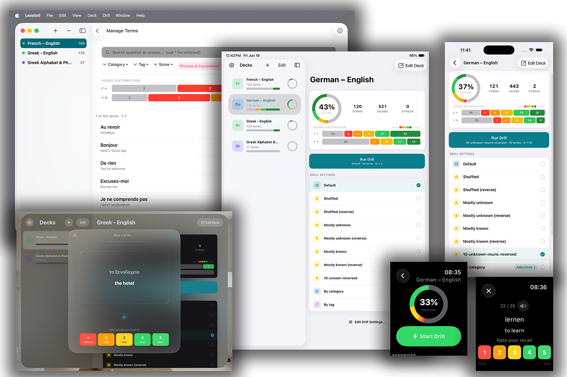 Lexolotl running across Apple devices