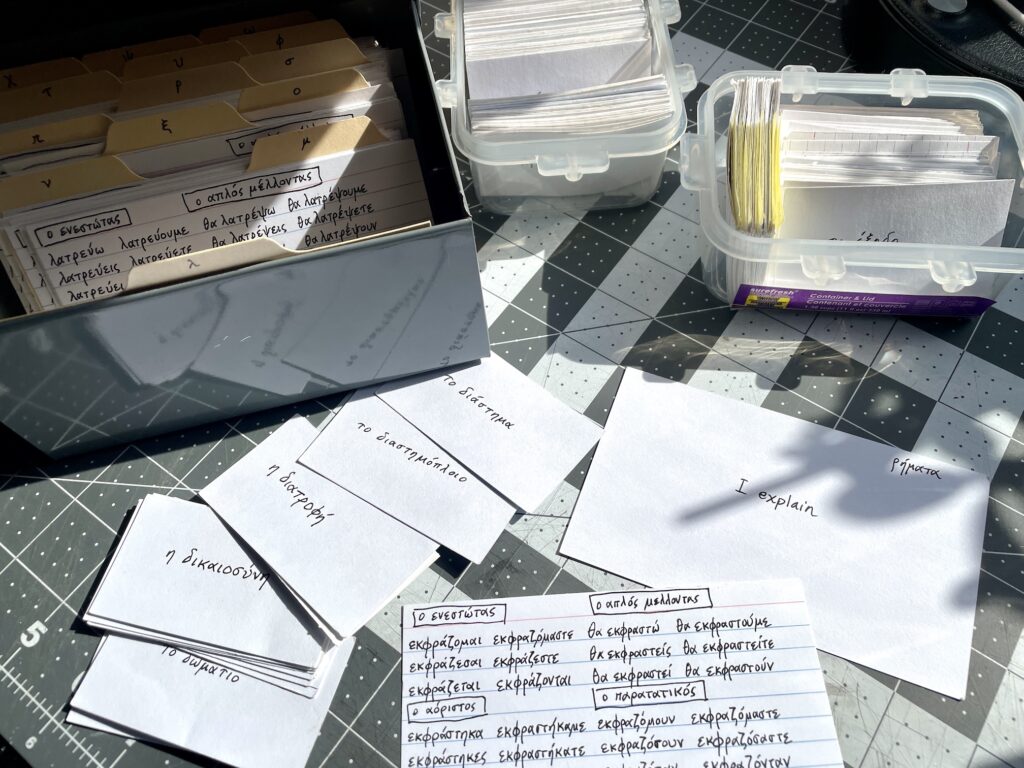 From index cards to phone and watch: how language learning shaped Lexolotl